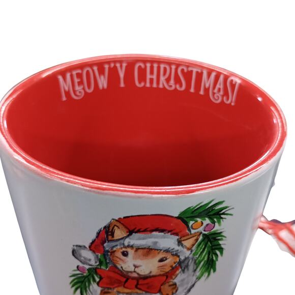 Sheffield Home "Meow'y Christmas" Coffee Mug with gift tag - Picture 3 of 4